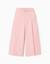 Pantalon en popeline à jambes larges et plis à l'avant Rose clair 1 - vertbaudet enfant 