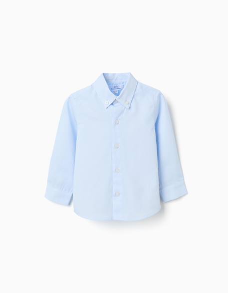 Bébé-Chemise en coton dobby à manches longues