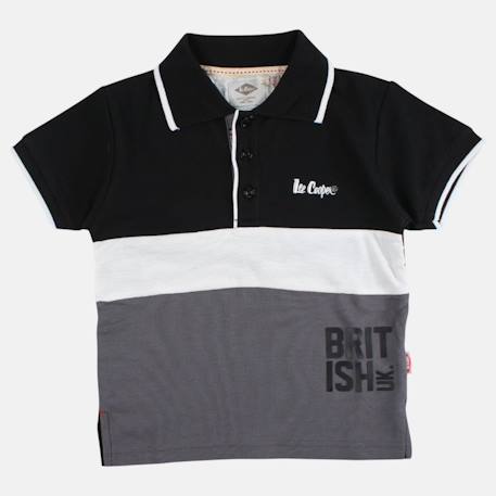 Polo manches courtes garçon imprimé Bleu+Marine+Noir+Rouge 15 - vertbaudet enfant 