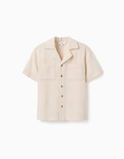 Chemise en coton avec poches poitrine  - vertbaudet enfant