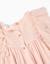 Robe en crêpe à volants et lurex Rose clair 3 - vertbaudet enfant 