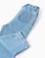 Pantalon baggy en jean à taille paperbag Bleu clair 4 - vertbaudet enfant 