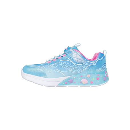 Baskets basses  à scratch Mermaid Dreams - fille Bleu multi+Lvmt levender multi 4 - vertbaudet enfant 
