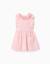Robe en popeline avec col et manches à volants Rose clair 1 - vertbaudet enfant 