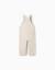 Salopette en sergé avec poche cargo Beige clair 2 - vertbaudet enfant 
