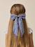 Barrette  grand noeud vichy Vichy jaune+Vichy marine 6 - vertbaudet enfant 