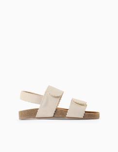 Chaussures-Sandales en daim avec fermeture à scratch