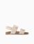 Sandales en daim avec fermeture à scratch Beige clair 1 - vertbaudet enfant 
