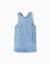 Robe salopette en jean avec poches Bleu clair 1 - vertbaudet enfant 