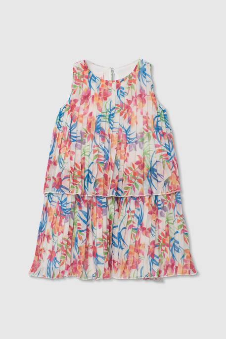 Fille-Robe-Robe imprimée feuilles