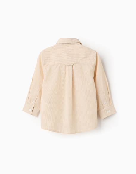 Chemise à manches longues et rayures Jaune 2 - vertbaudet enfant 