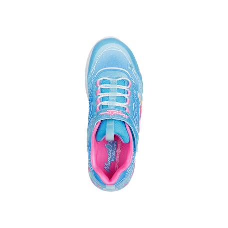 Baskets basses  à scratch Mermaid Dreams - fille Bleu multi+Lvmt levender multi 3 - vertbaudet enfant 