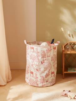 Chambre et rangement-Bac de rangement rond esprit toile de jouy