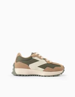 Chaussures-Baskets bi-matière à lacets superlight runner