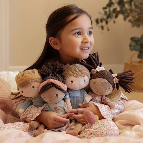 Poupée fée en peluche 35 cm Rose, vert, jaune 6 - vertbaudet enfant 