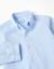 Chemise en coton dobby à manches longues Bleu clair 3 - vertbaudet enfant 