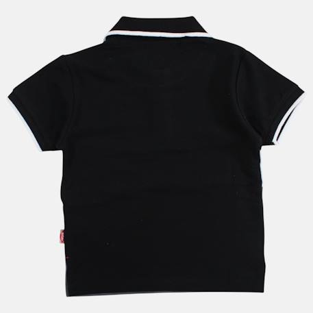 Polo manches courtes garçon imprimé Bleu+Marine+Noir+Rouge 18 - vertbaudet enfant 