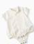 Ensemble body + short à rayures en coton Rouge foncé 3 - vertbaudet enfant 