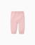 Pantalon en maille avec taille élastique Rose clair 2 - vertbaudet enfant 