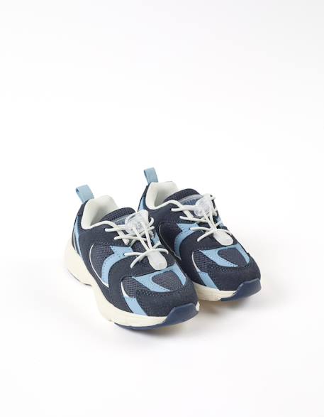 Baskets à lacets réglables superlight runner Bleu foncé 2 - vertbaudet enfant 