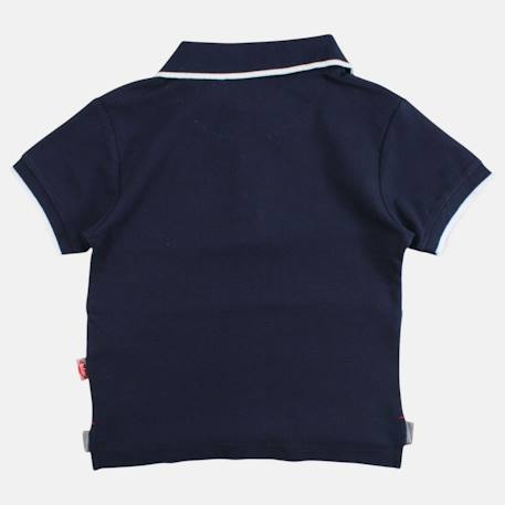 Polo manches courtes garçon imprimé Bleu+Marine+Noir+Rouge 12 - vertbaudet enfant 