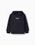 Sweat à capuche avec imprimé et poche à l'avant Blanc+Bleu foncé+Jaune 5 - vertbaudet enfant 