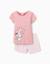 Pyjama en coton à manches courtes avec imprimé my melody Rose clair 1 - vertbaudet enfant 