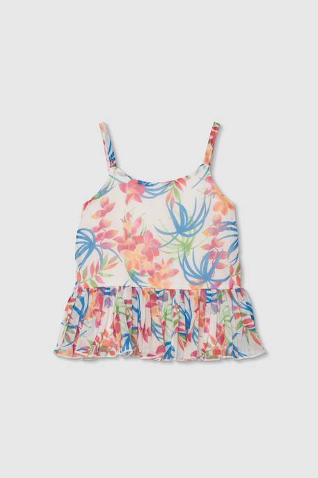 Blouse fille imprimé feuille Multicolore 1 - vertbaudet enfant 