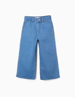 -Pantalon en jean à jambes larges