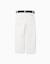 Pantalon chino slim en sergé avec ceinture Blanc+Bleu+Rouge foncé 2 - vertbaudet enfant 