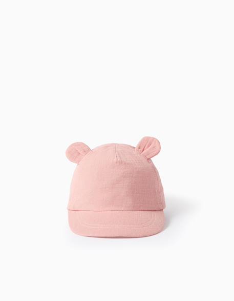 Bébé-Accessoires-Casquette en coton avec oreilles 3d