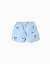 Short de bain avec motif mickey et cordon de serrage Bleu clair 2 - vertbaudet enfant 