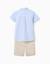 Ensemble chemise à manches courtes et short en coton Beige clair 2 - vertbaudet enfant 
