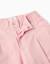 Pantalon en popeline à jambes larges et plis à l'avant Rose clair 3 - vertbaudet enfant 