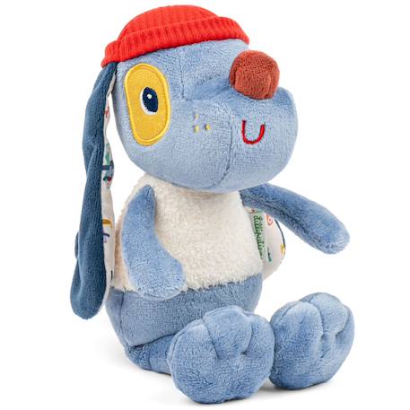 Peluche câline jules (27 cm) Bleu, blanc, rouge 2 - vertbaudet enfant 