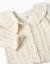 Cardigan en coton avec maille ajourée et volants Beige clair 3 - vertbaudet enfant 