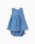 Robe en jean + bloomer à volants Bleu 2 - vertbaudet enfant 