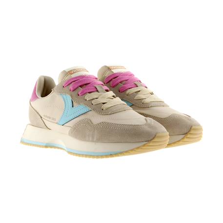 Baskets basses  à lacets Amarillo citron+Azul+Beige+Blanco+Lila+Multicolore+Noir+Rosa+Rose 28 - vertbaudet enfant 