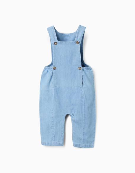 Bébé-Salopette, combinaison-Combinaison en jean avec élastique