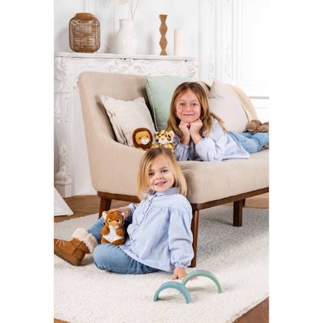Peluche défis nature protect - tigre du bengale - 15 cm Collaboration Bioviva Noir 3 - vertbaudet enfant 