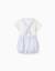 Ensemble body + short à rayures en coton Rouge foncé 2 - vertbaudet enfant 