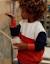 Sweat en coton avec blocs de couleur Rouge 1 - vertbaudet enfant 