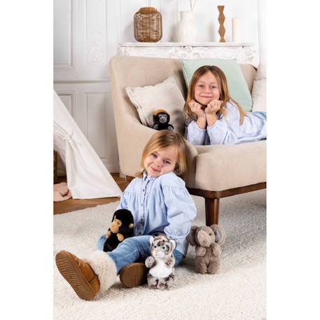 Peluche défis nature protect - gorille - 15 cm Collaboration Bioviva Gris 3 - vertbaudet enfant 