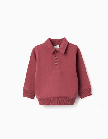 Bébé-Pull, gilet, sweat-Sweat-Sweat en coton avec col polo