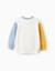 Sweat en coton à bloc de couleurs et imprimé Bleu clair 3 - vertbaudet enfant 