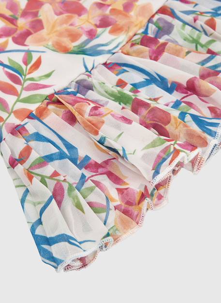 Blouse fille imprimé feuille Multicolore 4 - vertbaudet enfant 