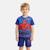 Ensemble garçon t-shirt manches courtes et short spiderman Bleu+Rouge 1 - vertbaudet enfant 