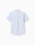 Chemise en coton à manches courtes et rayures Rouge foncé 2 - vertbaudet enfant 