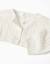 Gilet boléro en maille ajourée Beige clair 3 - vertbaudet enfant 