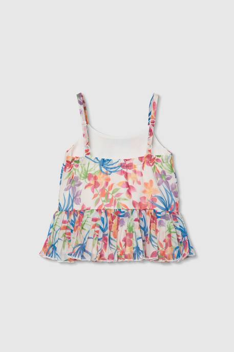 Blouse fille imprimé feuille Multicolore 2 - vertbaudet enfant 